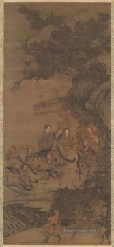 Chinesische Werke - Daoist Gottheit der Erde Wu Daozi traditionelle chinesische